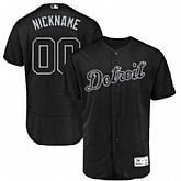 Detroit Tigers Majestic 2019 Players' Weekend Flex Base Roster Customized Black Jersey,baseball caps,new era cap wholesale,wholesale hats
